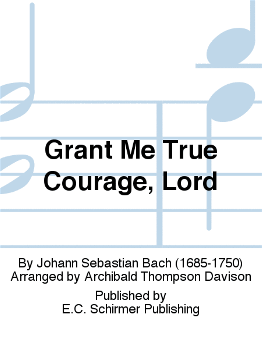 Grant Me True Courage, Lord 4-Part scores gallery preview page 1