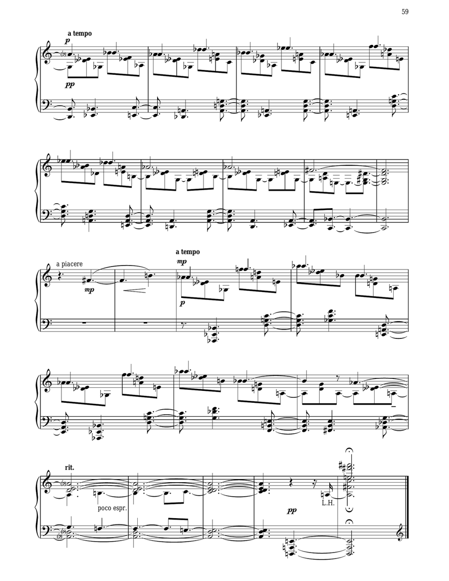 Night Meditations Piano Solo scores gallery preview page 4