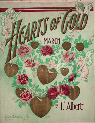 Book cover for Hearts of Gold. March