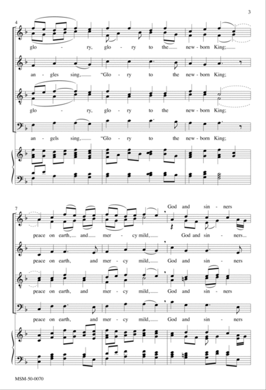 Hark! The Herald Angels Sing Divisi scores gallery preview page 2