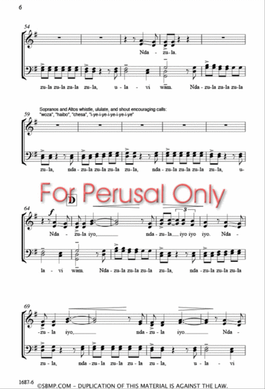 Ndandihleli - SATB Ndandihleli - SATB 4-Part scores gallery preview page 5