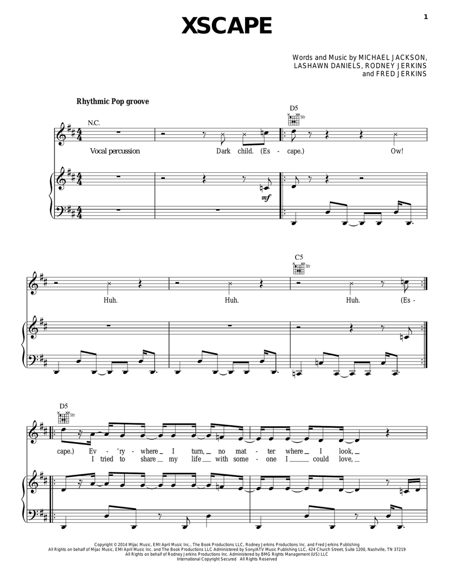 Xscape Acoustic Guitar scores gallery preview page 1