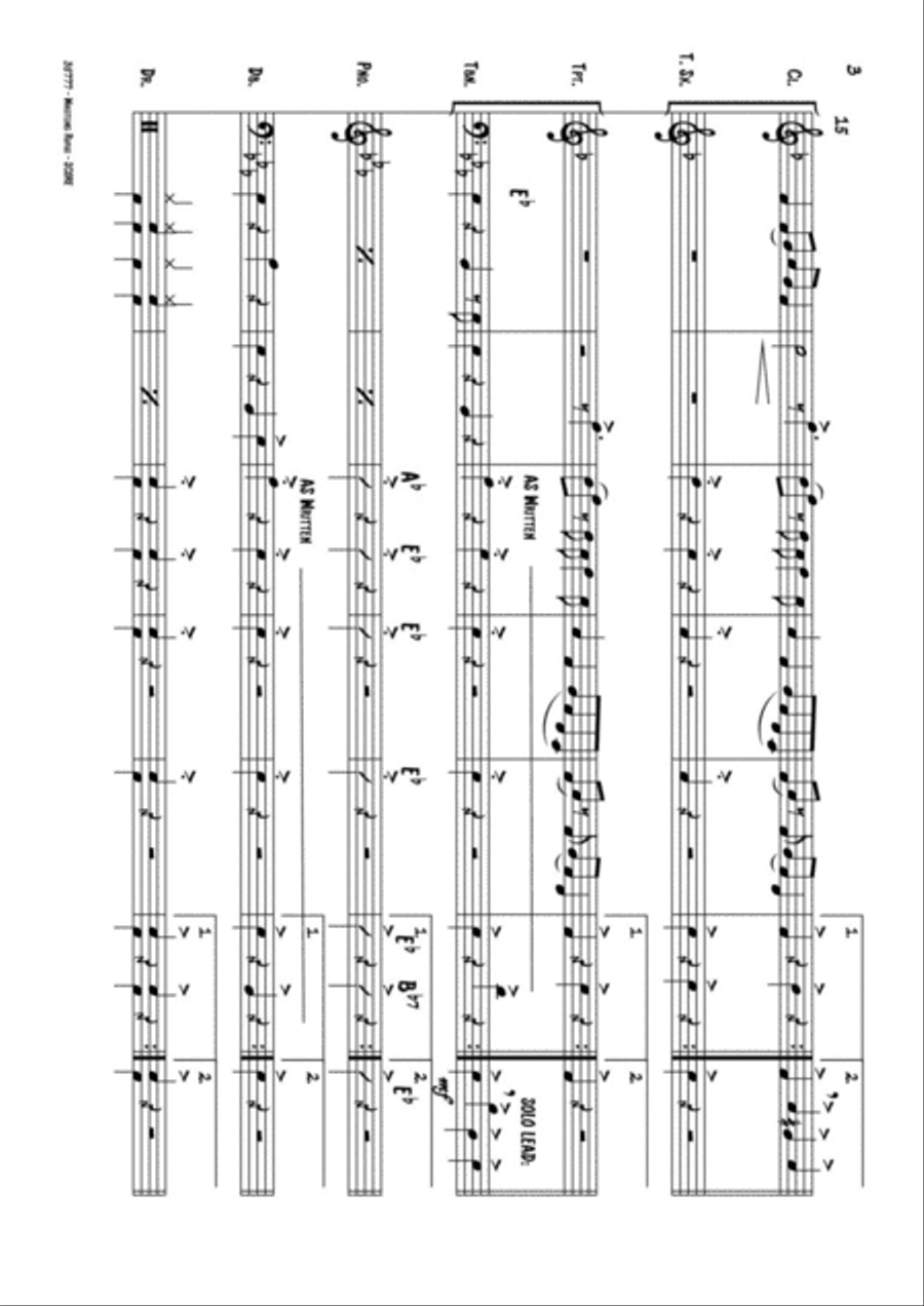 WHISTLING RUFUS Jazz Ensemble scores gallery preview page 4