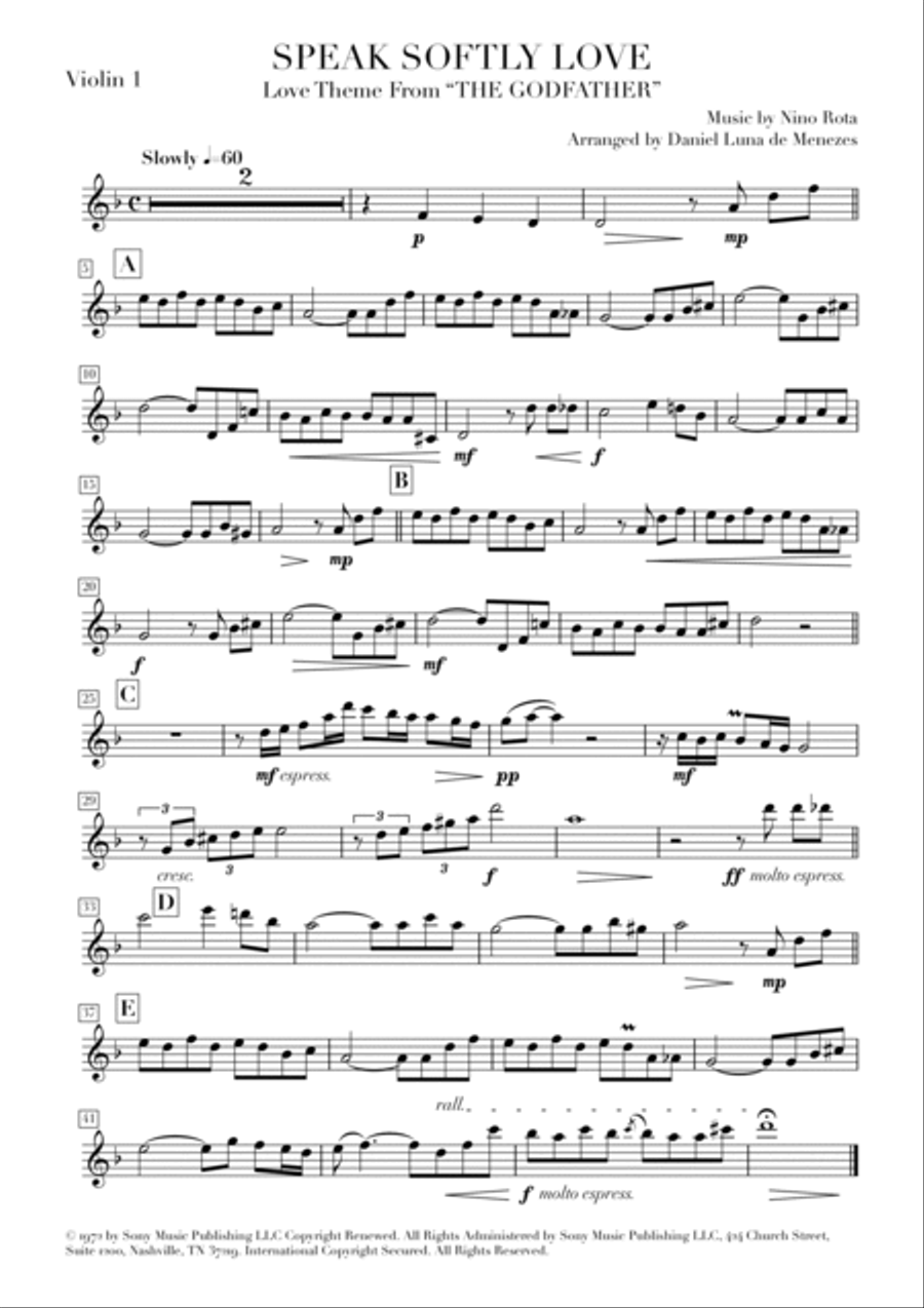 The Godfather (love Theme) Large Ensemble scores gallery preview page 6