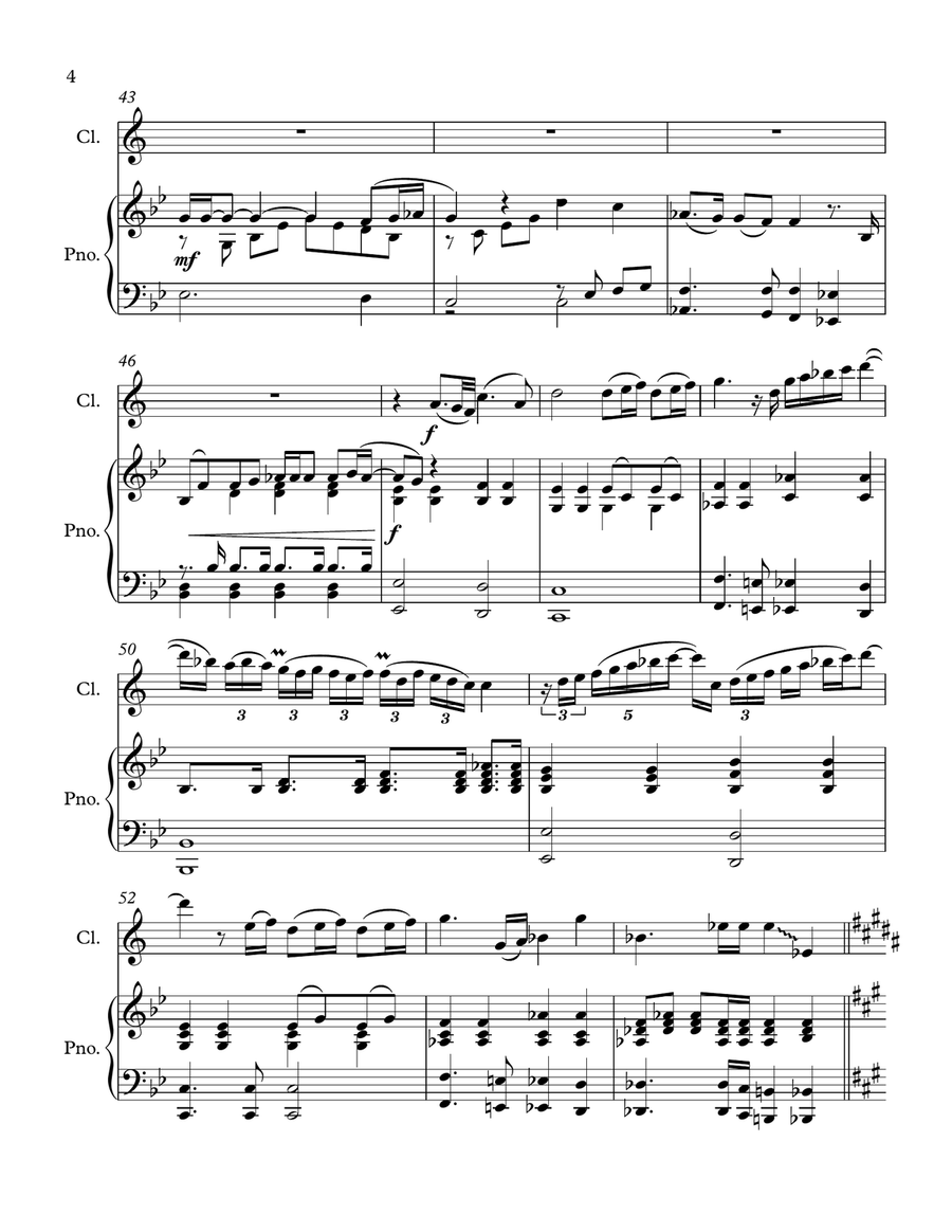 Bohemian Rhapsody Clarinet Solo scores gallery preview page 4