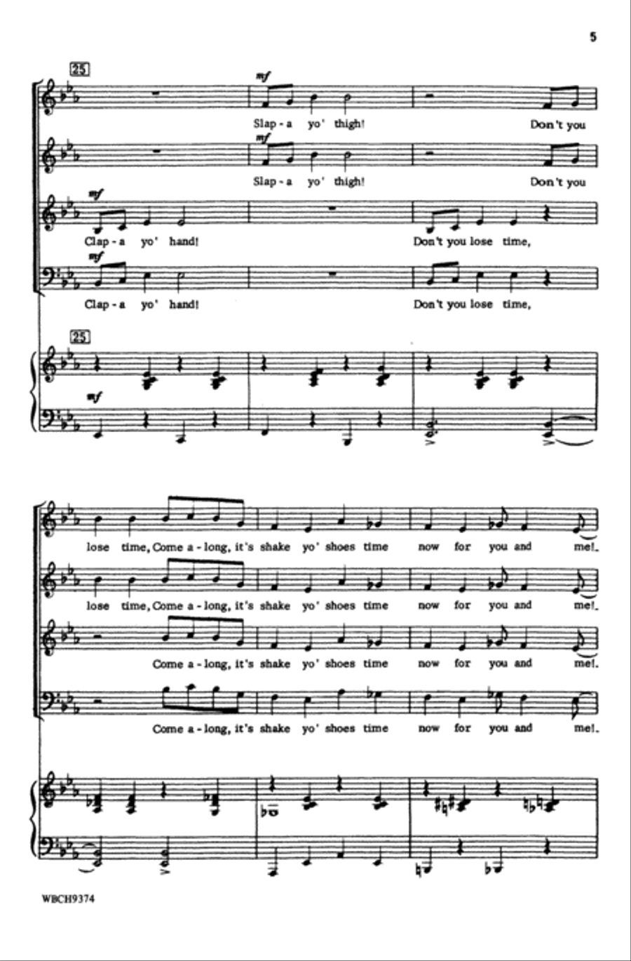 Clap Yo' Hands Choir scores gallery preview page 4