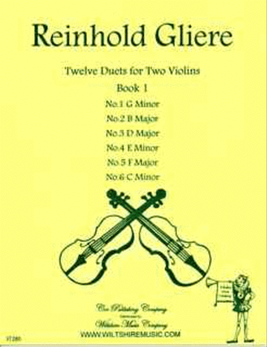 Twelve Duets for tow Violins, Book 1, (#'s 1-6) String Duet scores gallery preview page 1