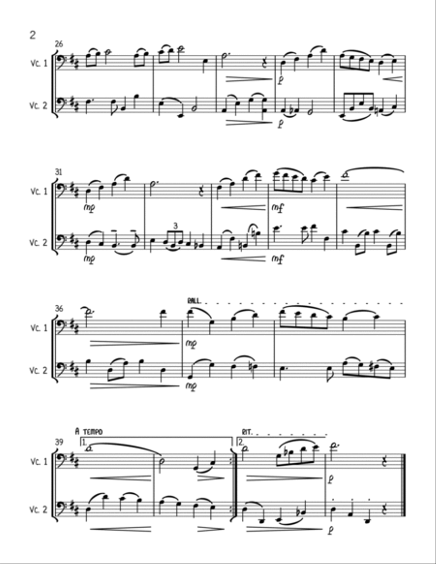 Have Yourself A Merry Little Christmas String Duet scores gallery preview page 2