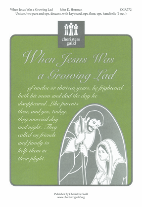Book cover for When Jesus Was a Growing Lad
