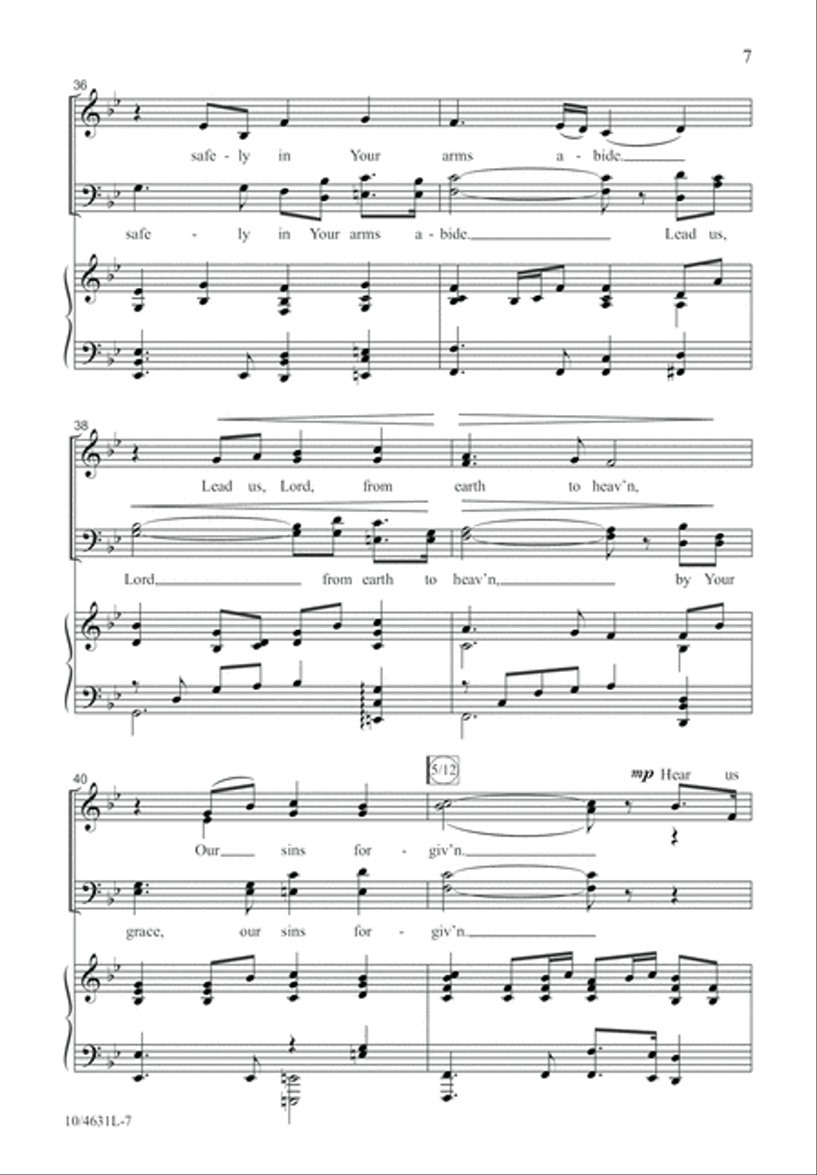 God of Glory, Lord of Love 4-Part scores gallery preview page 7