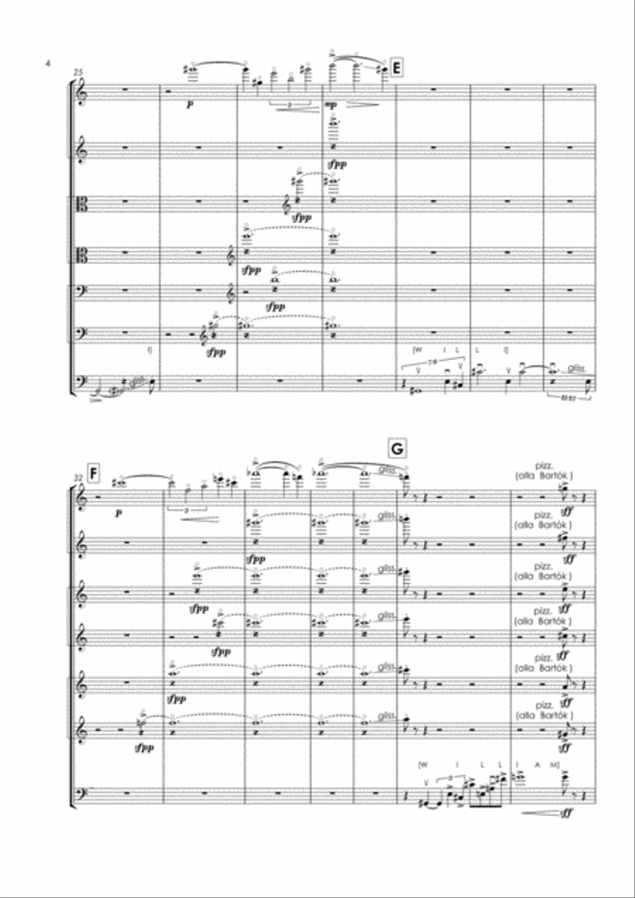 Blake Intermezzo for strings String Quartet scores gallery preview page 4