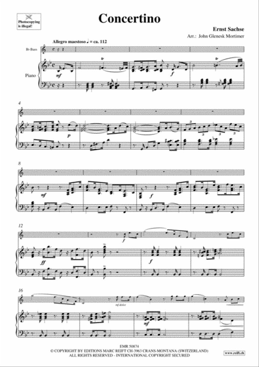 Concertino Piano Accompaniment scores gallery preview page 6