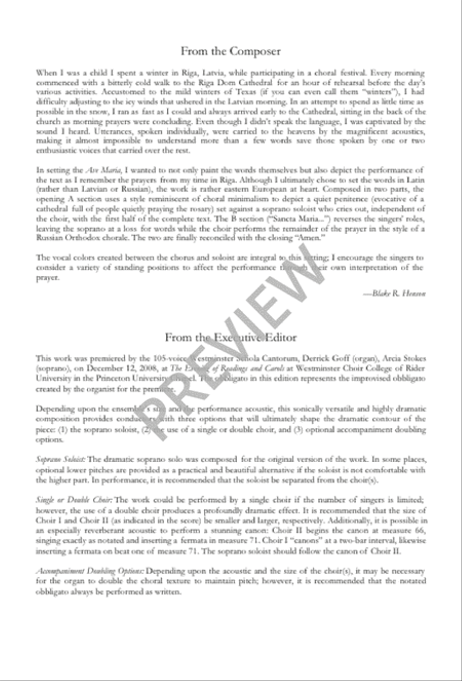 Ave Maria Ave Maria SSAATTBB scores gallery preview page 2