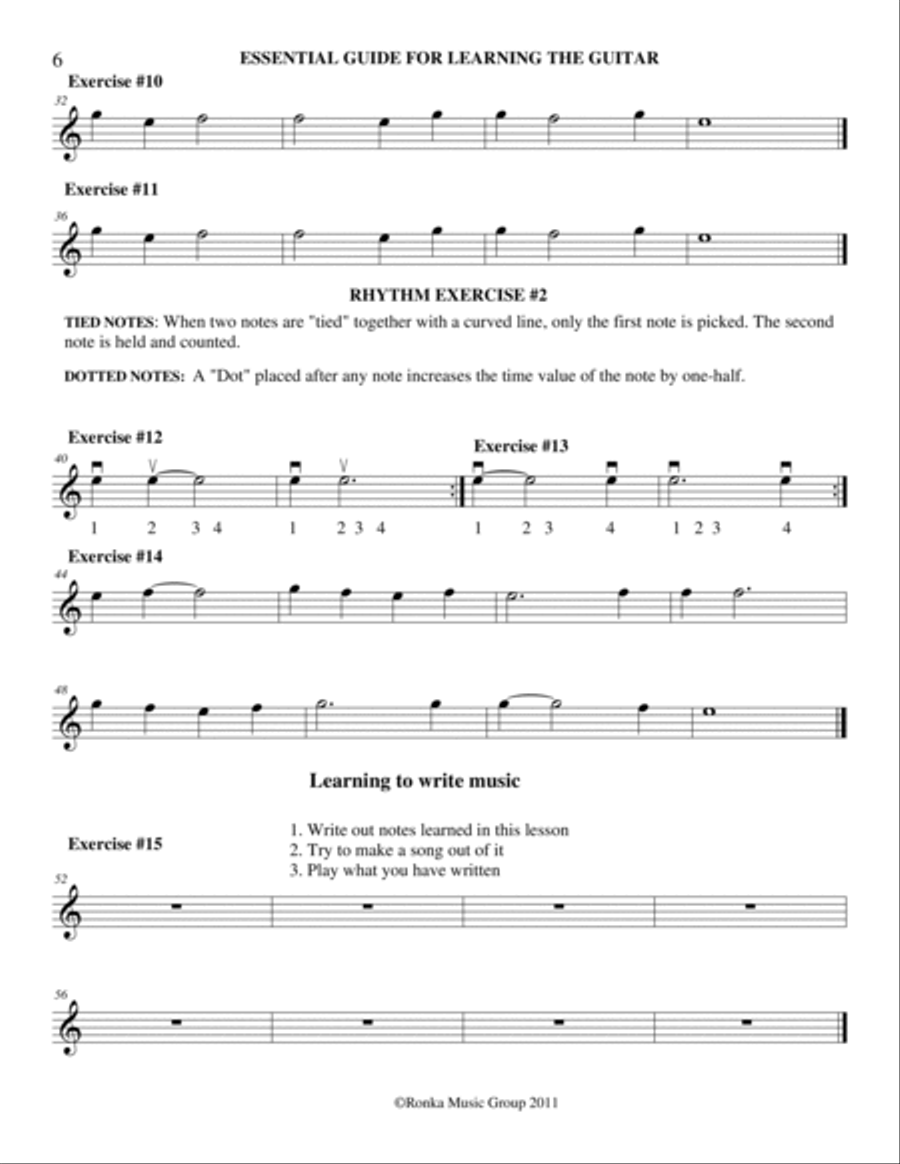 Essential Guide For Learning Guitar Guitar Solo scores gallery preview page 6