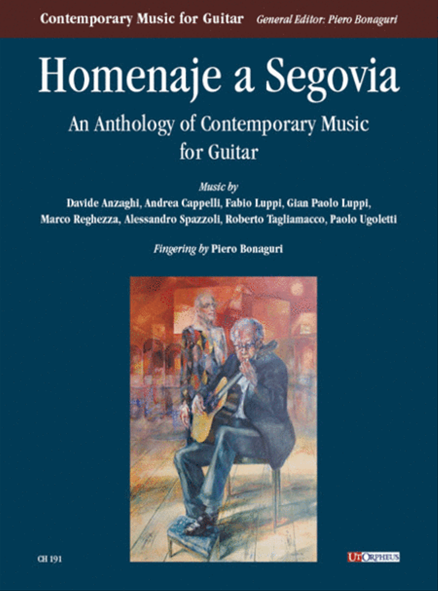 Homenaje a Segovia. An Anthology of Contemporary Music for Guitar (Anzaghi, Cappelli, F. Luppi, G. Luppi, Reghezza, Spazzoli, Tagliamacco, Ugoletti) Acoustic Guitar scores gallery preview page 1