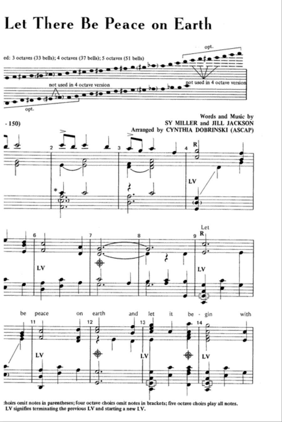 Let There Be Peace on Earth 5-Octaves scores gallery preview page 9