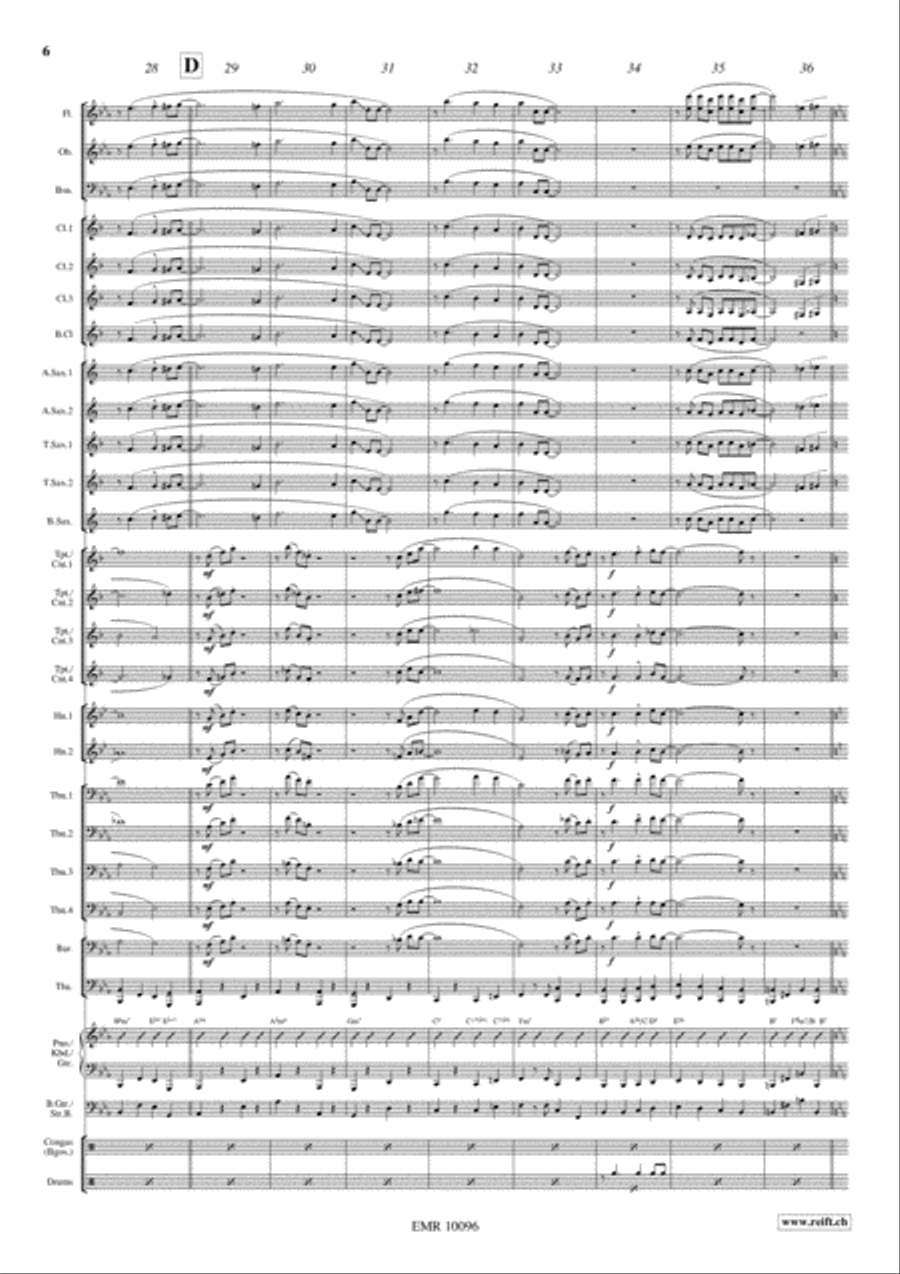 Sentimental Dreams Concert Band scores gallery preview page 7