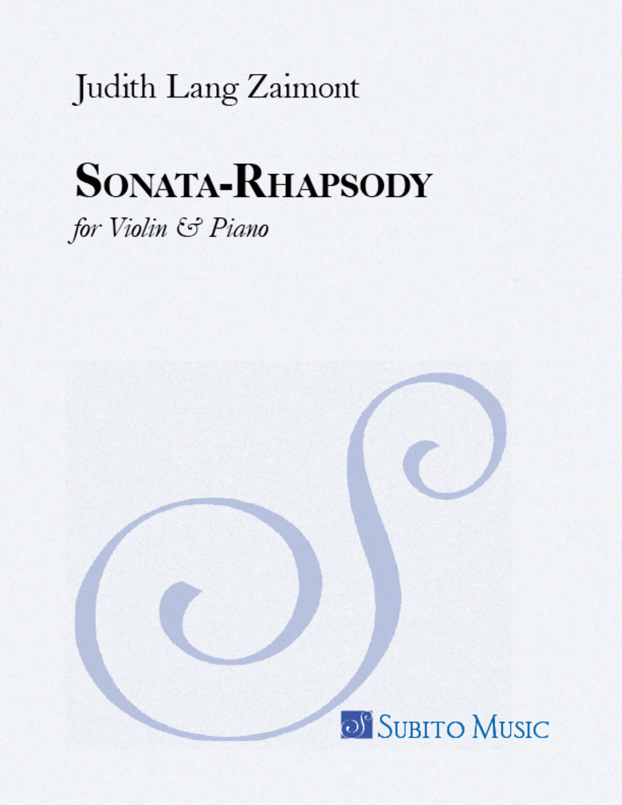 Sonata-Rhapsody Violin Solo scores gallery preview page 1