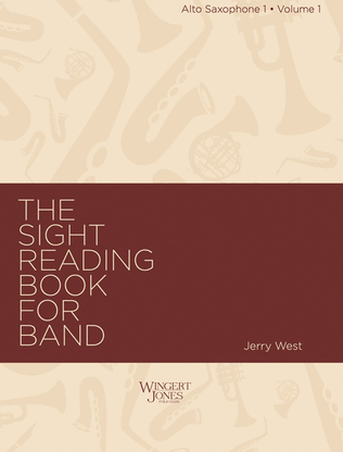 Book cover for Sight Reading Book For Band, Vol 1 - Alto Sax 1