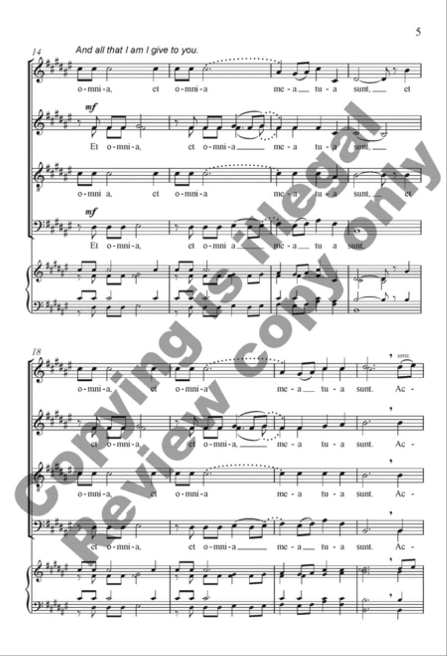Totus tuus Totus tuus 4-Part scores gallery preview page 5