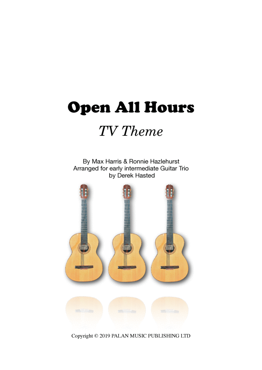 Open All Hours Guitar Ensemble scores gallery preview page 1