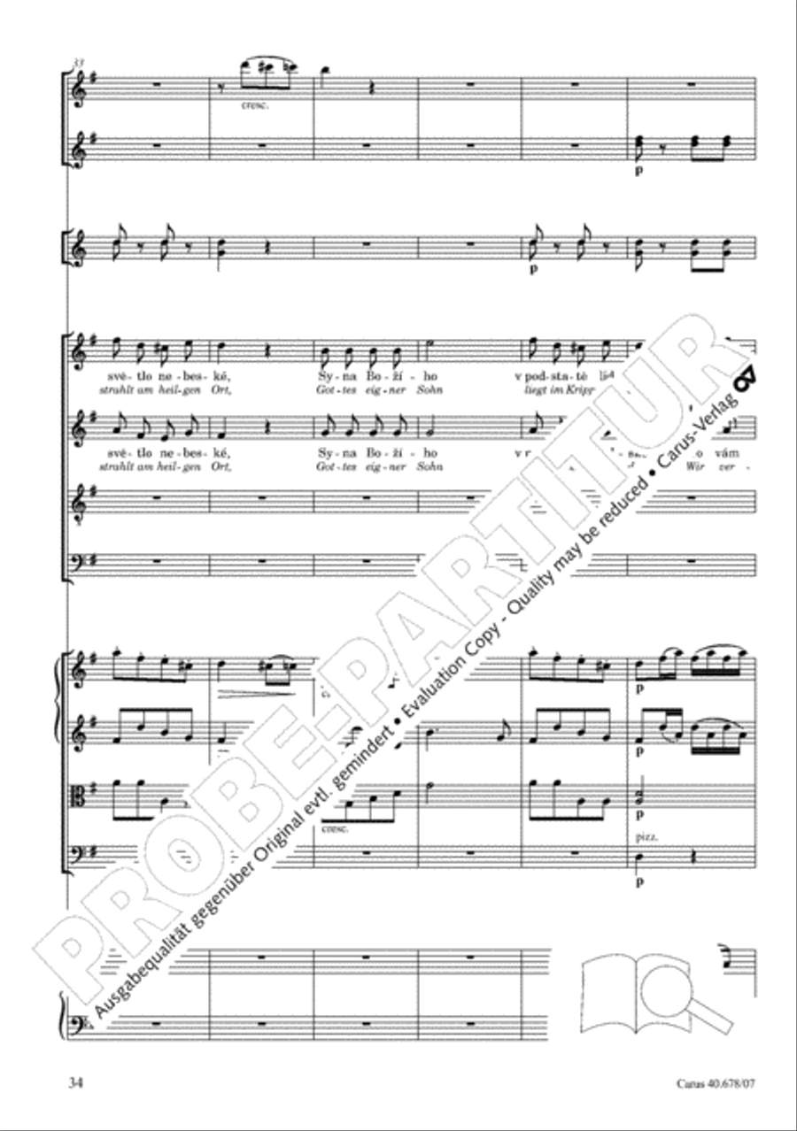 Missa pastoralis bohemica 4-Part scores gallery preview page 47