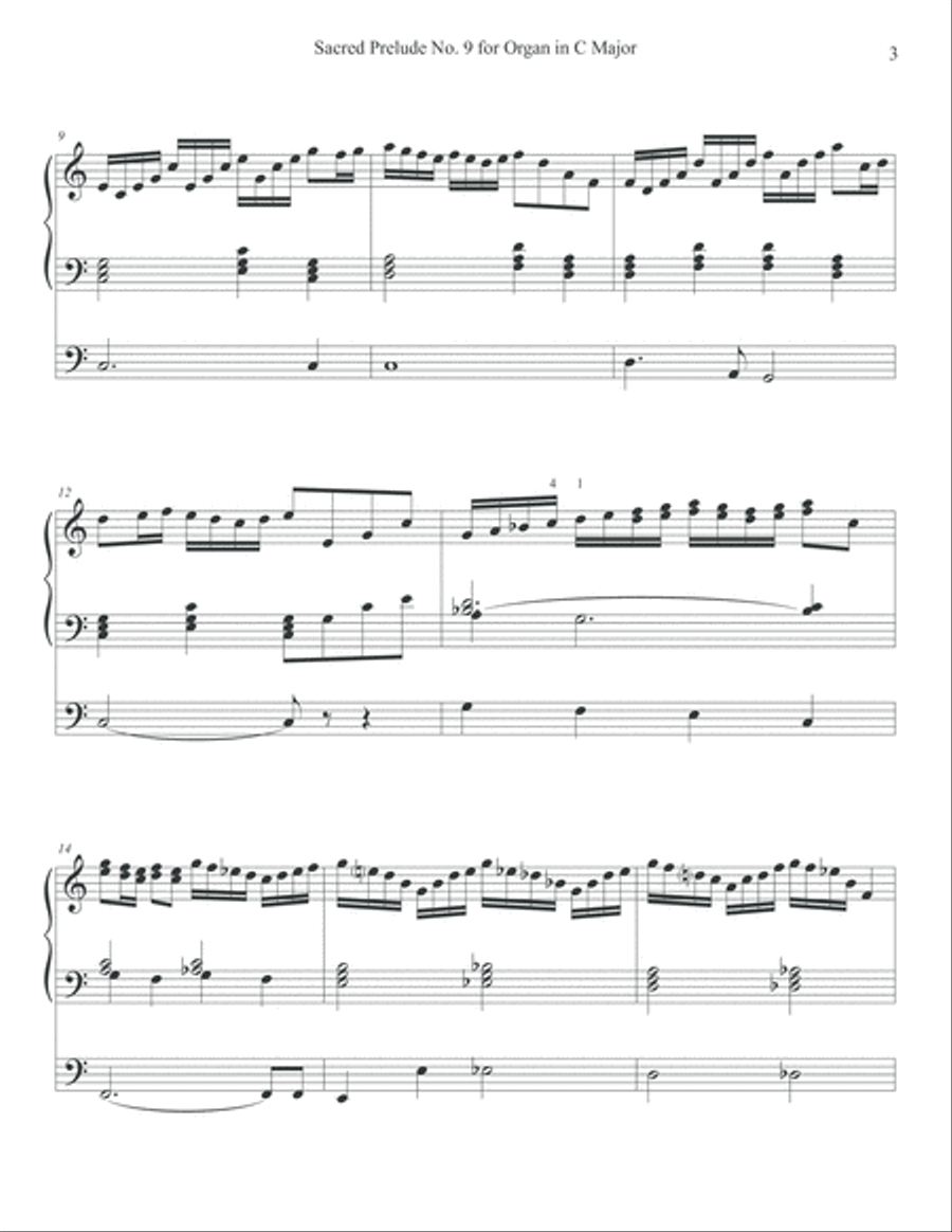 Sacred Preludes for Organ, Nos. 9-12, Vol. III Organ Solo scores gallery preview page 3