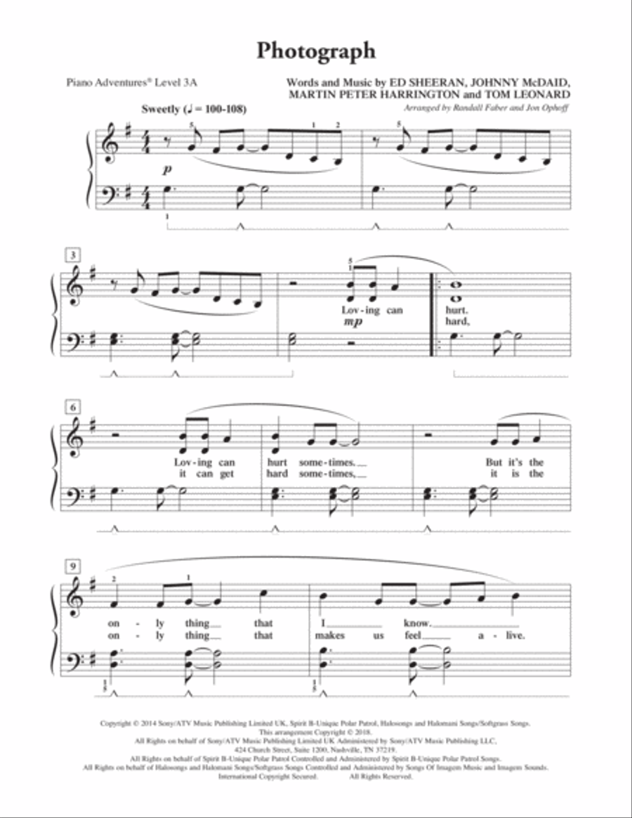 Photograph Photograph Piano Method scores gallery preview page 1