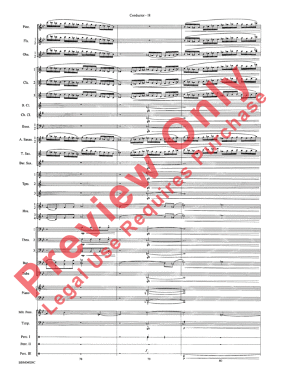 Ithaca (from The Odyssey (Symphony No. 2)) Concert Band scores gallery preview page 22