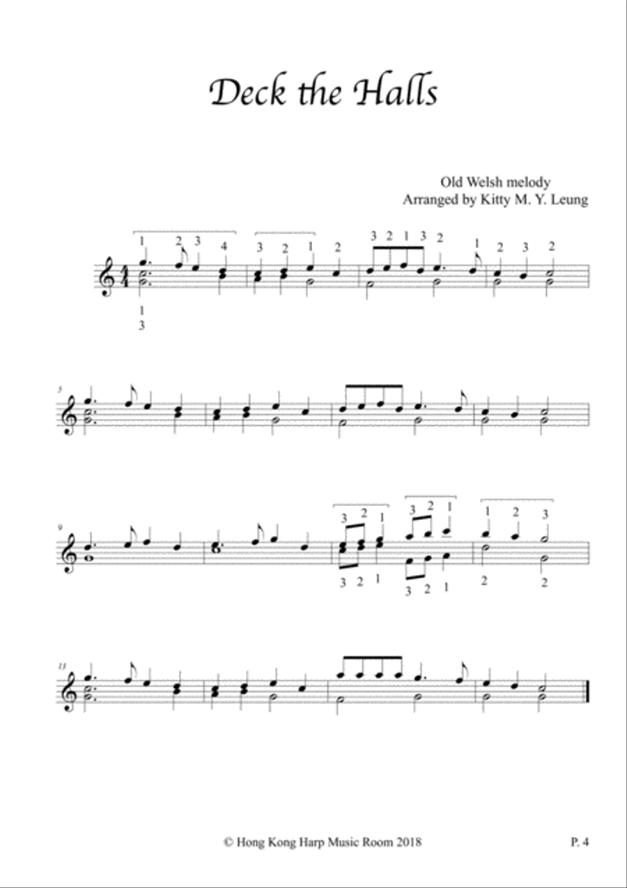 Christmas Songs (Volume 2) - 12 String Harp Harp scores gallery preview page 4