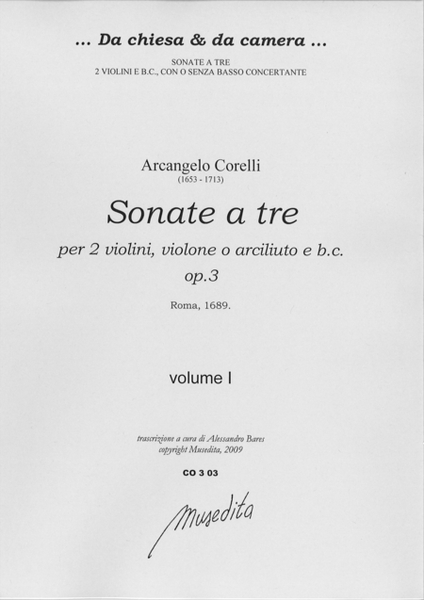 Sonate a tre op.3 (Roma, 1689)