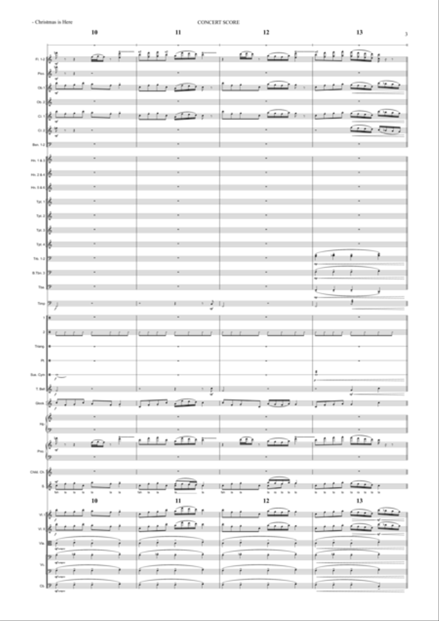 Christmas is Here Christmas is Here Full Orchestra scores gallery preview page 5