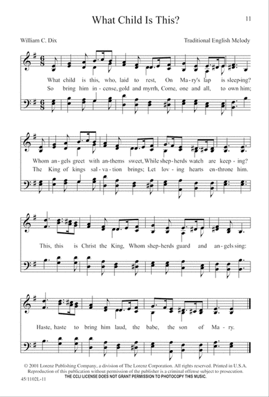 Let's Go Caroling 4-Part scores gallery preview page 11