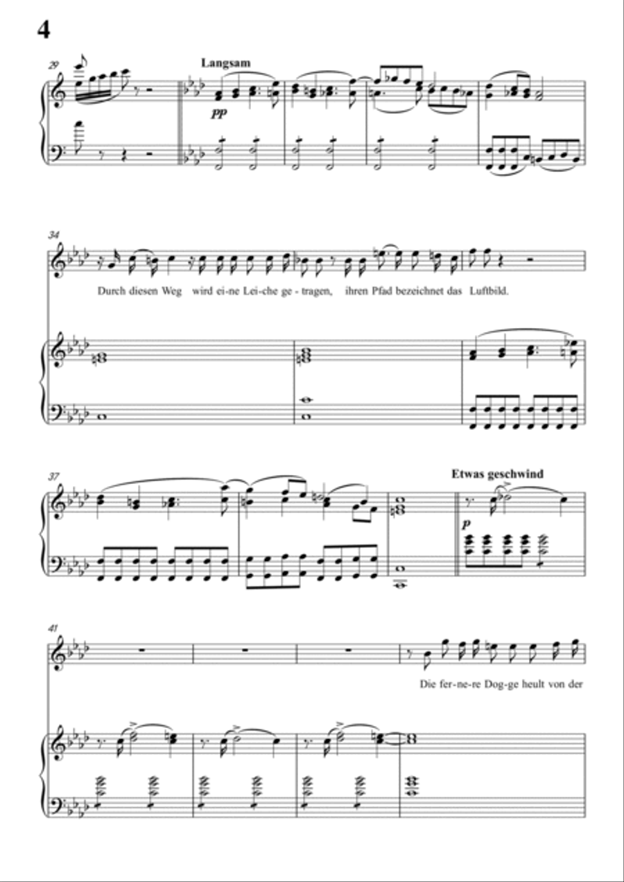 Schubert-Die Nacht in #C minor,D.534,for Vocal and Piano Voice scores gallery preview page 5