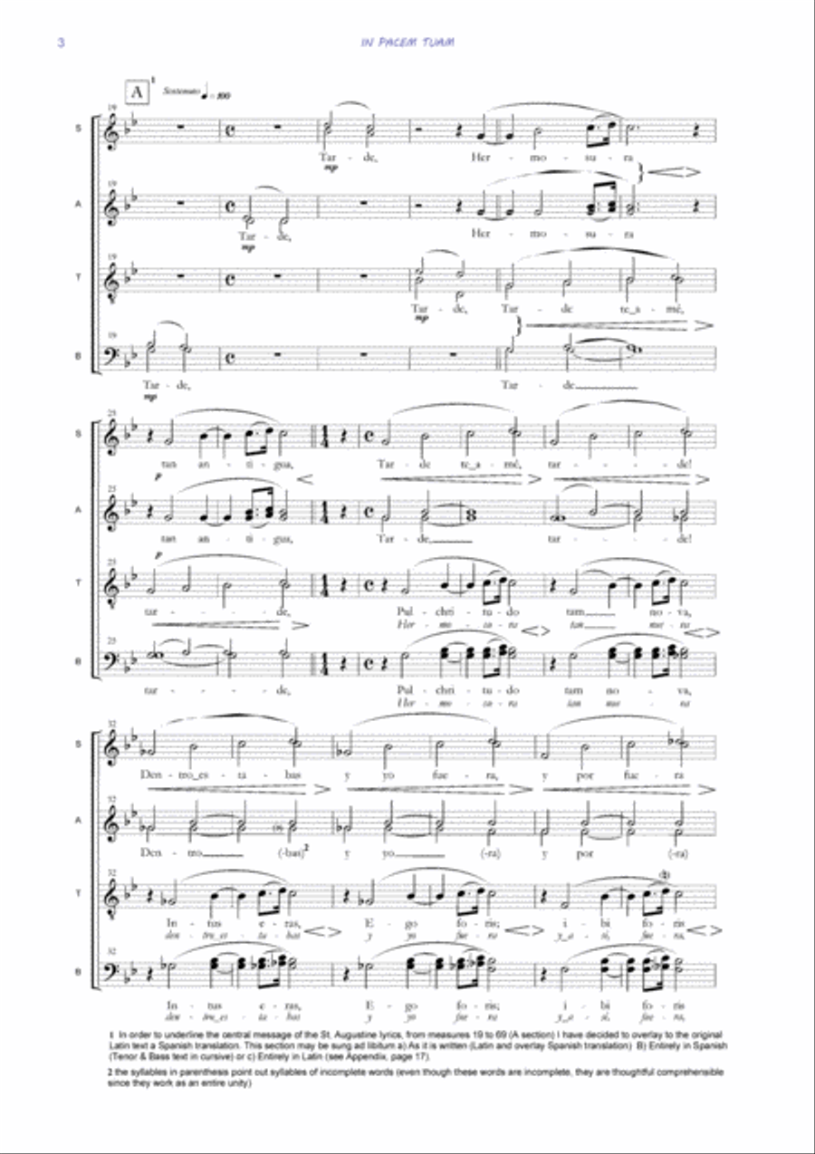 IN PACEM TUAM IN PACEM TUAM Divisi scores gallery preview page 6