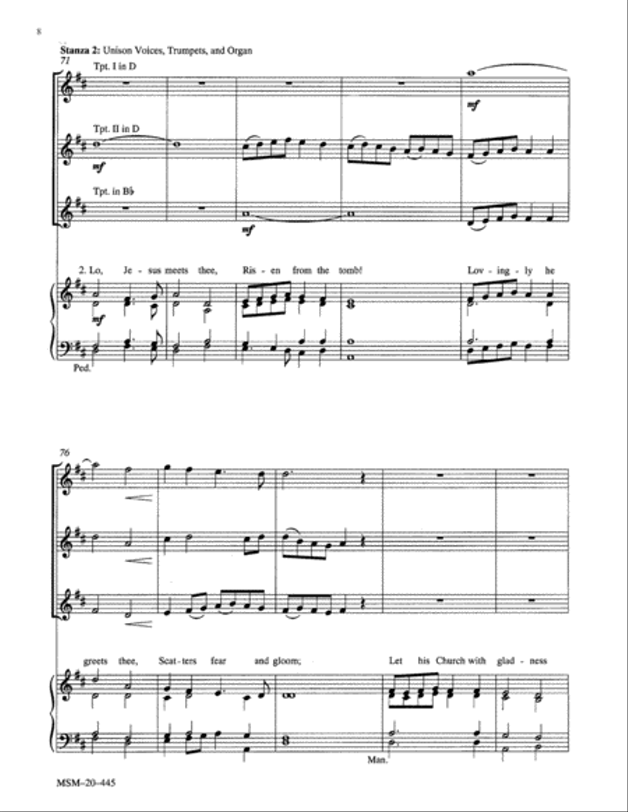 Thine Is the Glory Trumpet scores gallery preview page 7