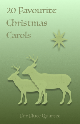 Book cover for 20 Favourite Christmas Carols for Flute Quartet