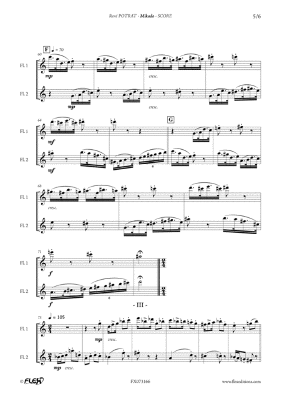 Mikado Mikado Flute Duet scores gallery preview page 5