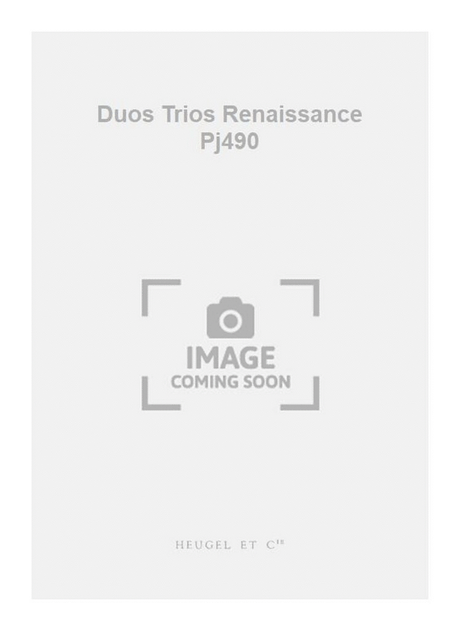 Duos Trios Renaissance Pj490 3-Part scores gallery preview page 1