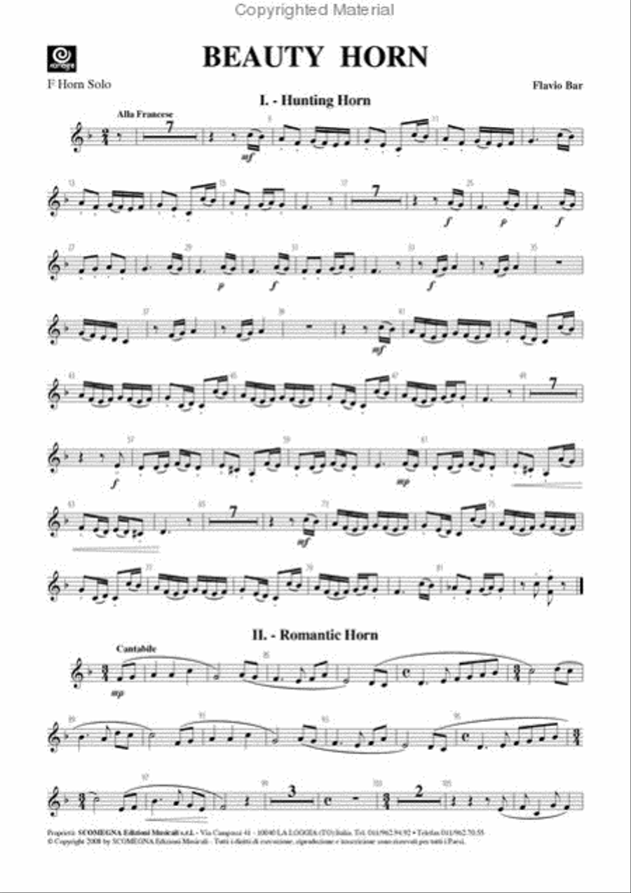 Beauty Horn Concert Band scores gallery preview page 3