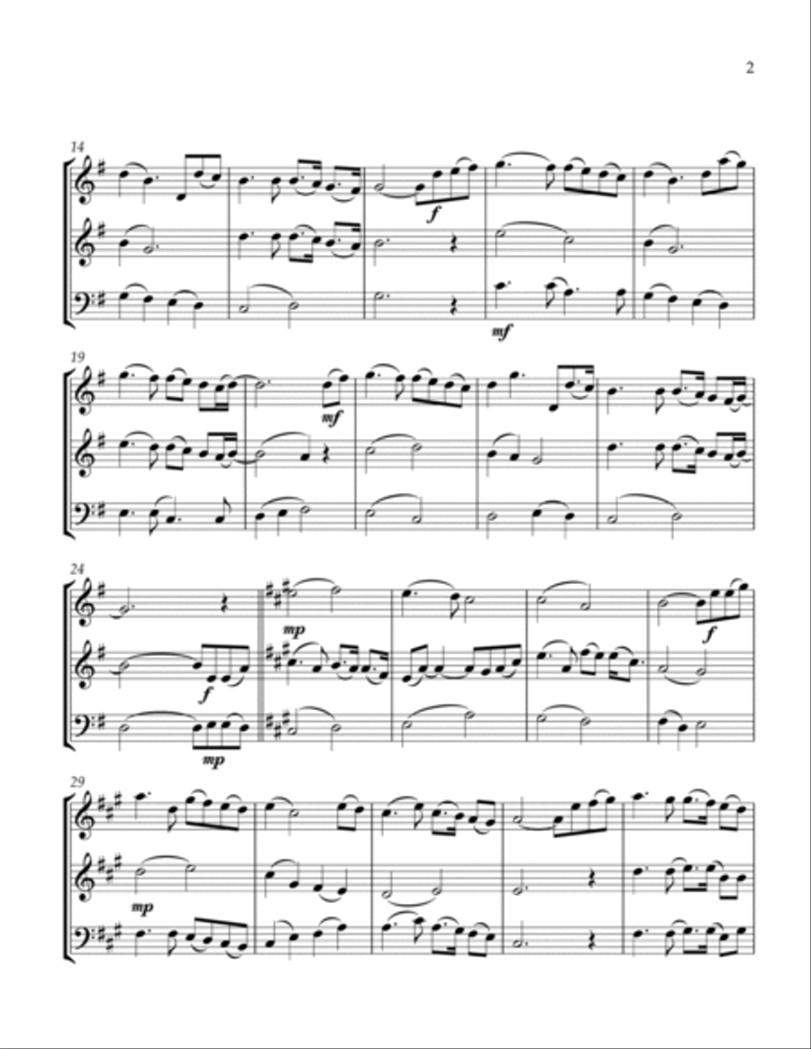 You Raise Me Up String Trio scores gallery preview page 3