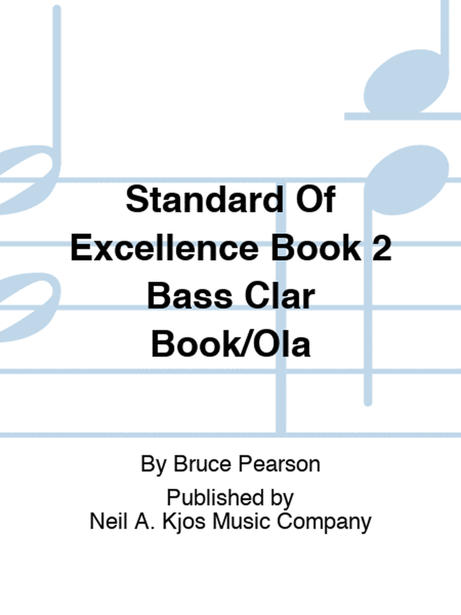Standard Of Excellence Book 2 Bass Clar Book/Online Audio