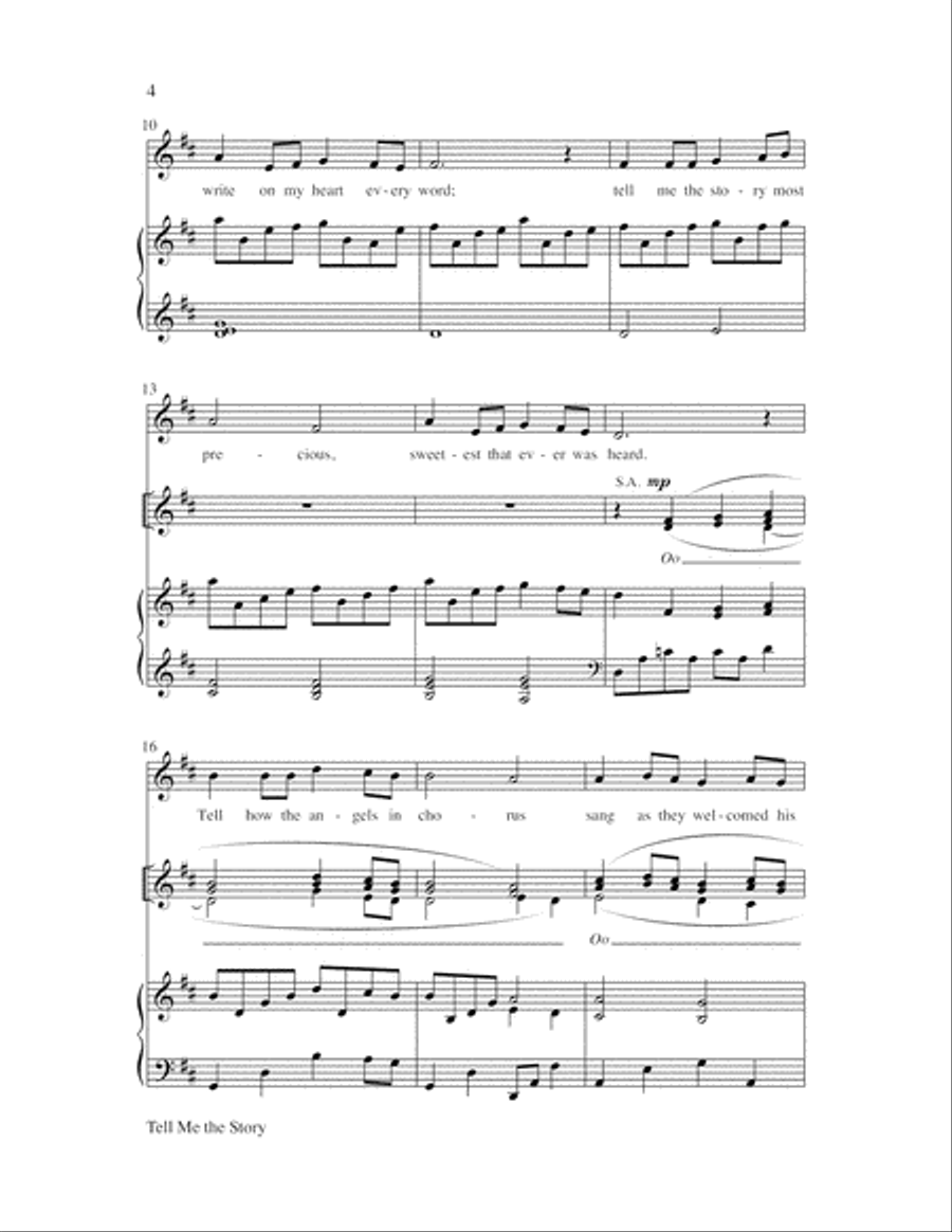 Tell Me the Story 4-Part scores gallery preview page 4