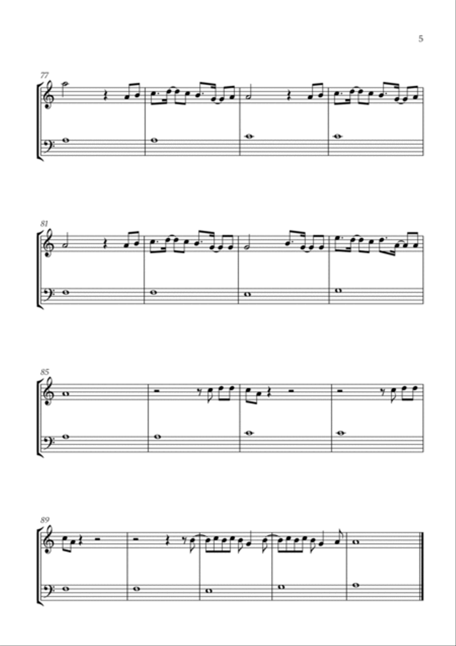 Señorita Flute scores gallery preview page 5