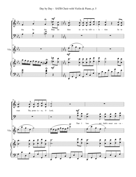 CHOIR! PIANO! VIOLIN! A collection of 7 arrangements for SATB Choir, Piano & Violin (Score & Parts) image number null