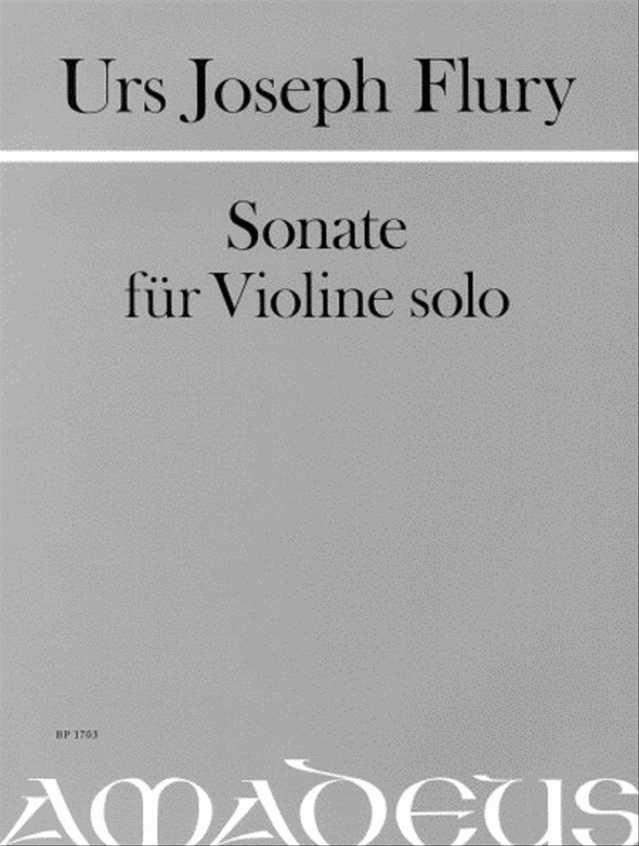 Sonata Violin Solo scores gallery preview page 1