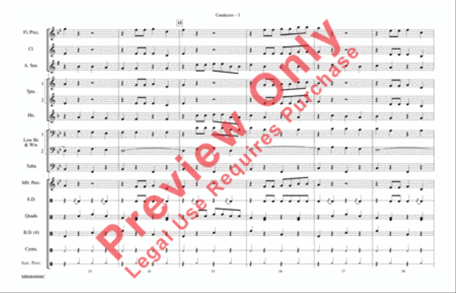 The Chicken Dance The Chicken Dance Marching Band scores gallery preview page 4