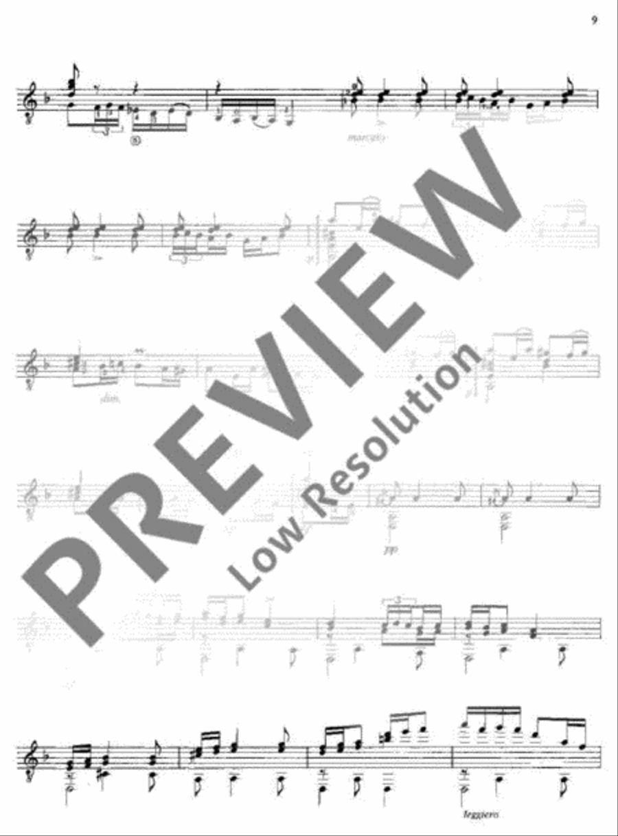 Six Pieces Six Pieces Classical Guitar scores gallery preview page 12