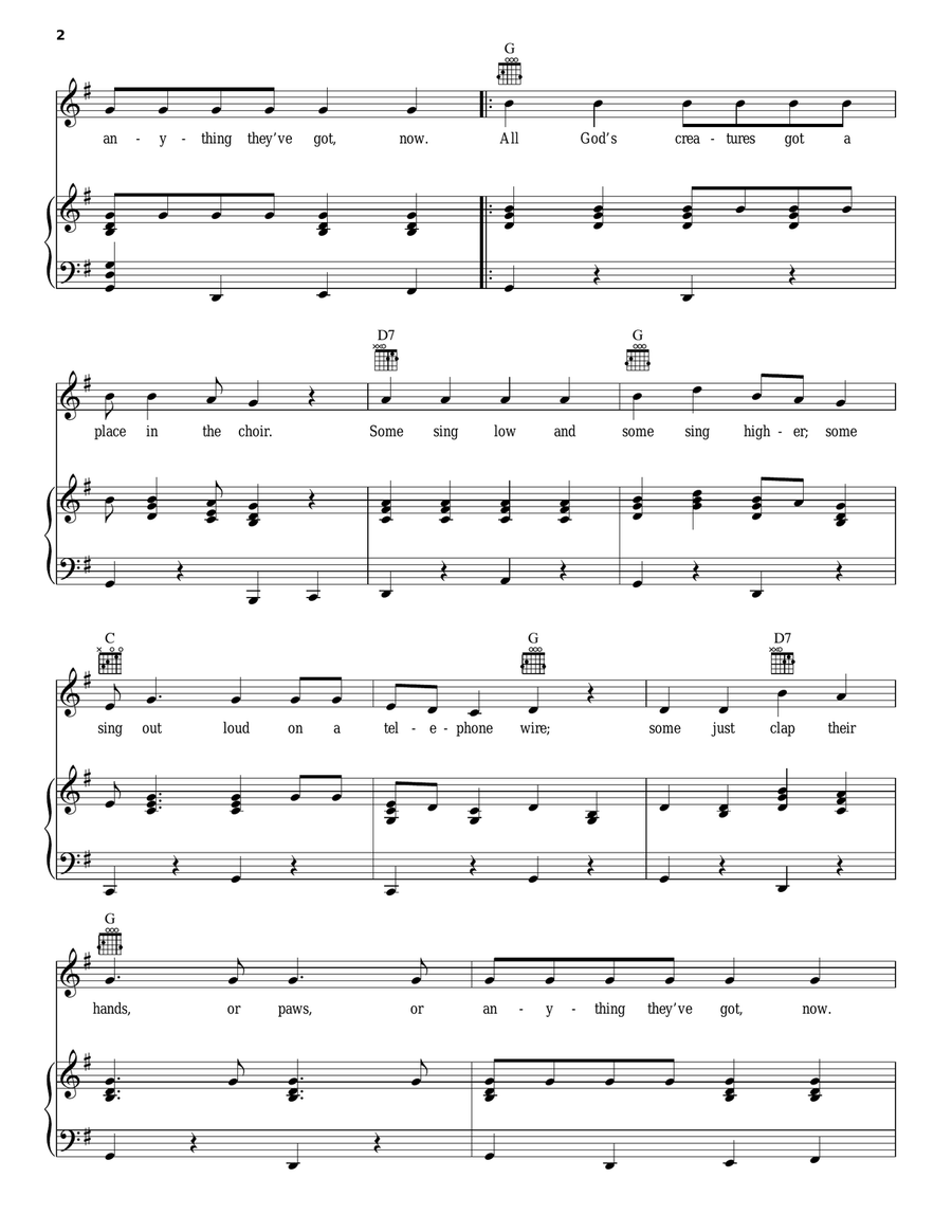 A Place In The Choir Choir scores gallery preview page 2