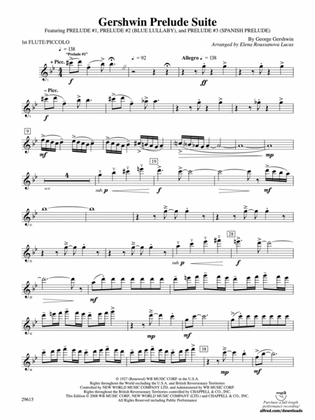 Gershwin Prelude Suite: Flute